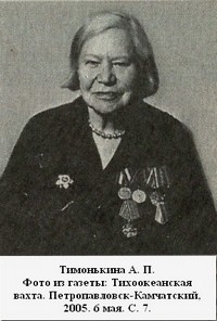 Тимонькина Анна Прохоровна